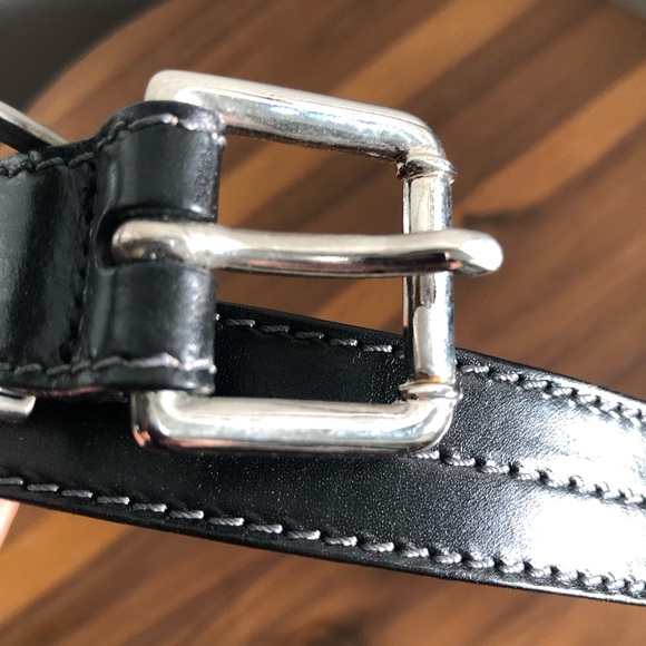 NWOT Talbots Black Leather Belt - Picture 4 of 5